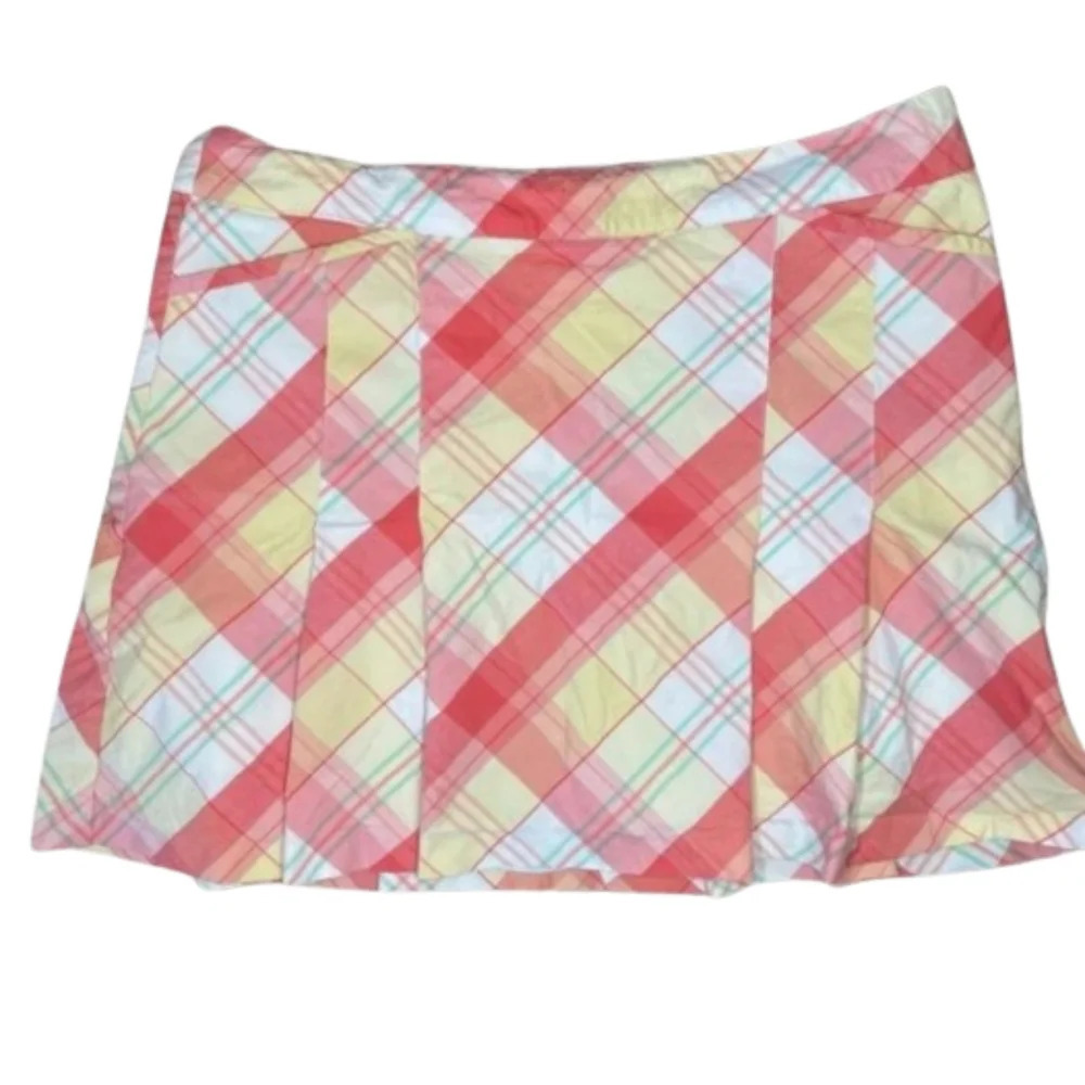 Lady‎ Hagen plaid  vintage golf skirt/ skort 8